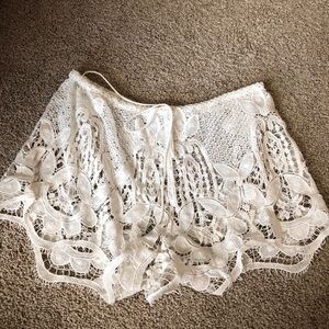 Miguelina crocheted shorts